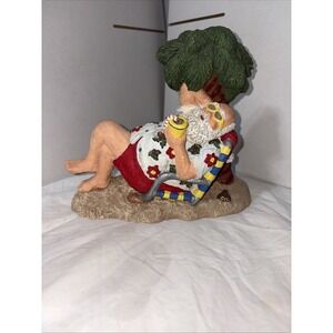 Rare June Mckenna Santa ..in The Bahamas Christmas Figurine 1997 Flatback 6"